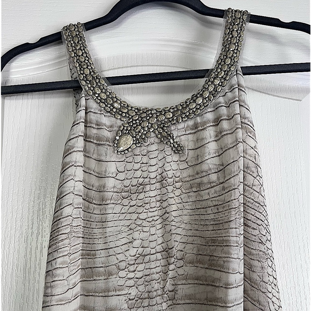 BCBG Asymmetrical Beaded Dress